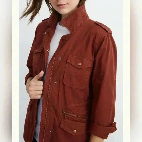 Velvet BY GRAHAM & SPENCER Ruby Light-Weight Army Jacket Size S - Picture 3 of 6